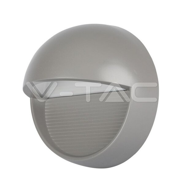 3W LED STEP LIGHT 3000K GREY BODY ROUND