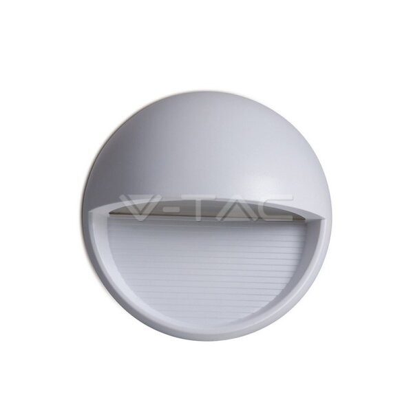 3W LED STEP LIGHT 4000K GREY BODY ROUND