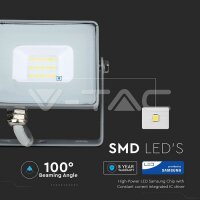 10W SMD FLOODLIGHT WITH SAMSUNG CHIP 4000K GREY BODY