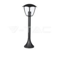GARDEN LAMP MATT BLACK CLEAR COVER 600mm ?27 IP44