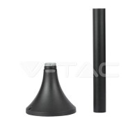 GARDEN LAMP MATT BLACK CLEAR COVER 600mm ?27 IP44