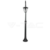 POLE LAMPE MATT BLACK CLEAR COVER  IP44