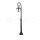 POLE LAMPE MATT BLACK CLEAR COVER  IP44