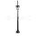 POLE LAMPE MATT BLACK CLEAR COVER  IP44