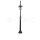 POLE LAMPE MATT BLACK CLEAR COVER  IP44