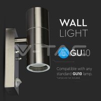 GU10 WALL FITTING WITH SENSOR  BOD -2WAY IP44