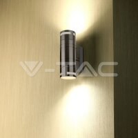 GU10 GLASS WALL FITTING STEEL BODY 2WAY IP44