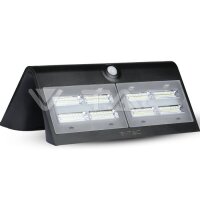 6.8W LED SOLAR WALL LIGHT 4000K+4000k -BLACK+BLACK BODY