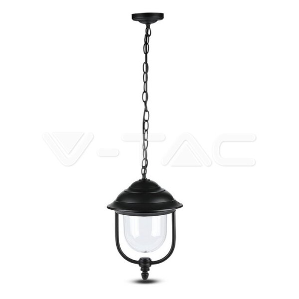 CEILING LAMP(1*E27) WITH CLEAR PC COVER-BLACK IP44