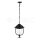 CEILING LAMP(1*E27) WITH CLEAR PC COVER-BLACK IP44