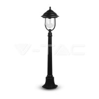 POLE LAMP(1*E27) WITH CLEAR PC COVER-BLACK