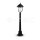 POLE LAMP(1*E27) WITH CLEAR PC COVER-BLACK