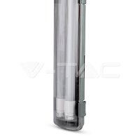 WATERPROOF LAMP PC 2X1200MM 2X18W LED TUBES INCLUDED  4000K IP65