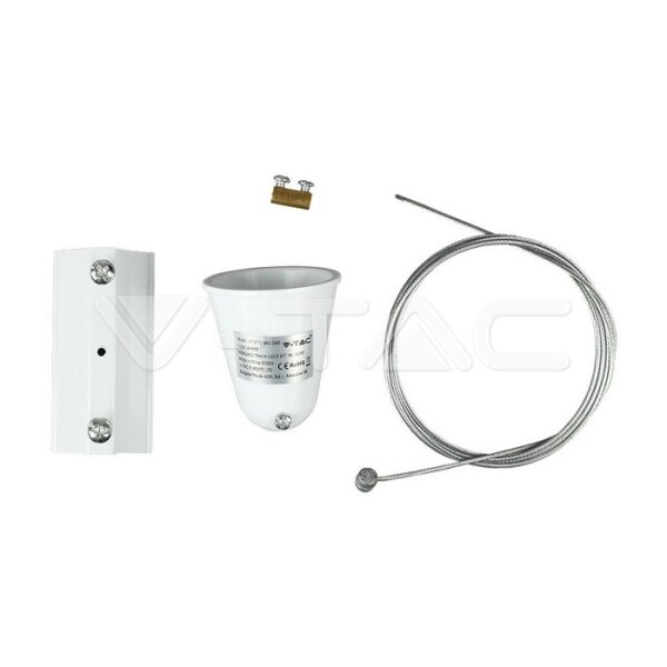 HANGING TRACK LIGHT KIT 1M / 4LINE WHITE