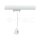 HANGING TRACK LIGHT KIT 1M / 4LINE WHITE