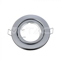 GU10 HOUSING ROUND MOVABLE CHROME SOCKET FOR GU10...
