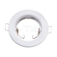 GU10 ROUND SPOTLIGHT FITTING WHITE 2PCS/BOX SOCKET...