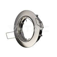 GU10 FITTING ROUND MOVABLE SATIN NICKLE SOCKET FOR...