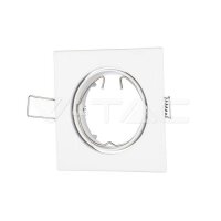 GU10 FITTING SQUARE MOVABLE WHITE SOCKET FOR GU10 NOT INCLUDED