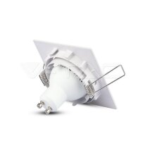 GU10 FITTING SQUARE MOVABLE WHITE SOCKET FOR GU10 NOT INCLUDED