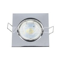 GU10 FITTING SQUARE MOVABLE CHROME SOCKET FOR GU10...