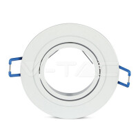 1*GU10 FITTING ROUND WHITE SOCKET FOR GU10 NOT INCLUDED