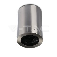 GU10 FITTING SURFACE ROUND SATIN NICKLE 1 SOCKET FOR...