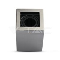 GU10 FITTING SURFACE SQUARE SATIN NICKLE SOCKET FOR...