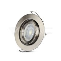 GU10 FITTING  ROUND SATIN NICKLE 3 SOCKET FOR GU10 NOT INCLUDED