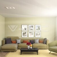 G10 GYPSUM FITTING SQ WHITE 1*2HOLDER