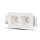 G10 GYPSUM FITTING SQ WHITE 1*2HOLDER