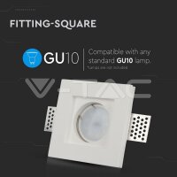 G10-GYPSUM FITTING-SQ-WHITE