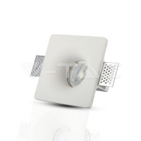 GU10 GYPSUM FITTING SQUARE-WHITE