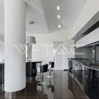 1XGU10 FITTING WITH ALUMINUM RING SQUARE - WHITE