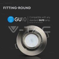 ZOOM FITTING-SATIN NICKLE SOCKET FOR GU10 NOT INCLUDED