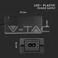 42W LED PLASTIC POWER SUPPLY 12V 3.5A IP44